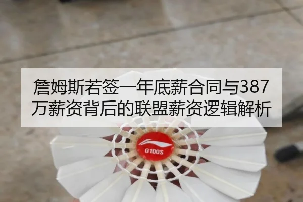 詹姆斯若签一年底薪合同与387万薪资背后的联盟薪资逻辑解析